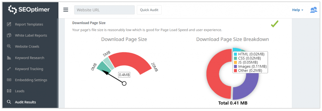 download pagina grootte